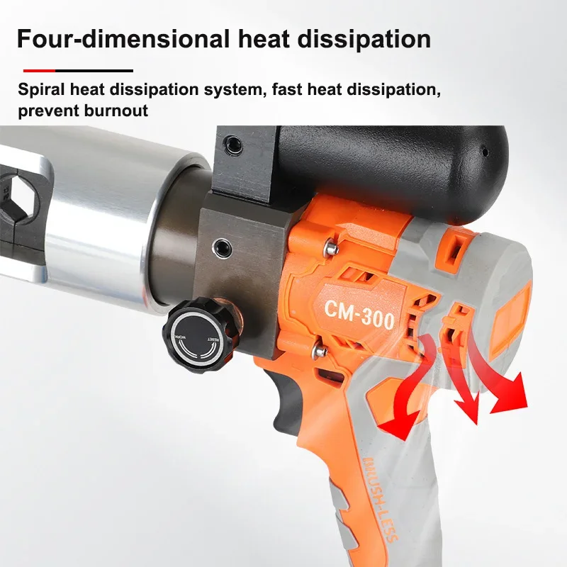 전기 유압 압착 도구 충전식 압착 펜치 소형 휴대용 압착 펜치 구리 알루미늄 터미널 CM-300