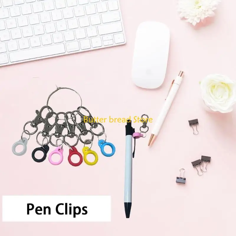 W89C Multipurpose Silicone Lobsters Clip Universal Compatibility For Writing Tools Easy To Mount On Accessories