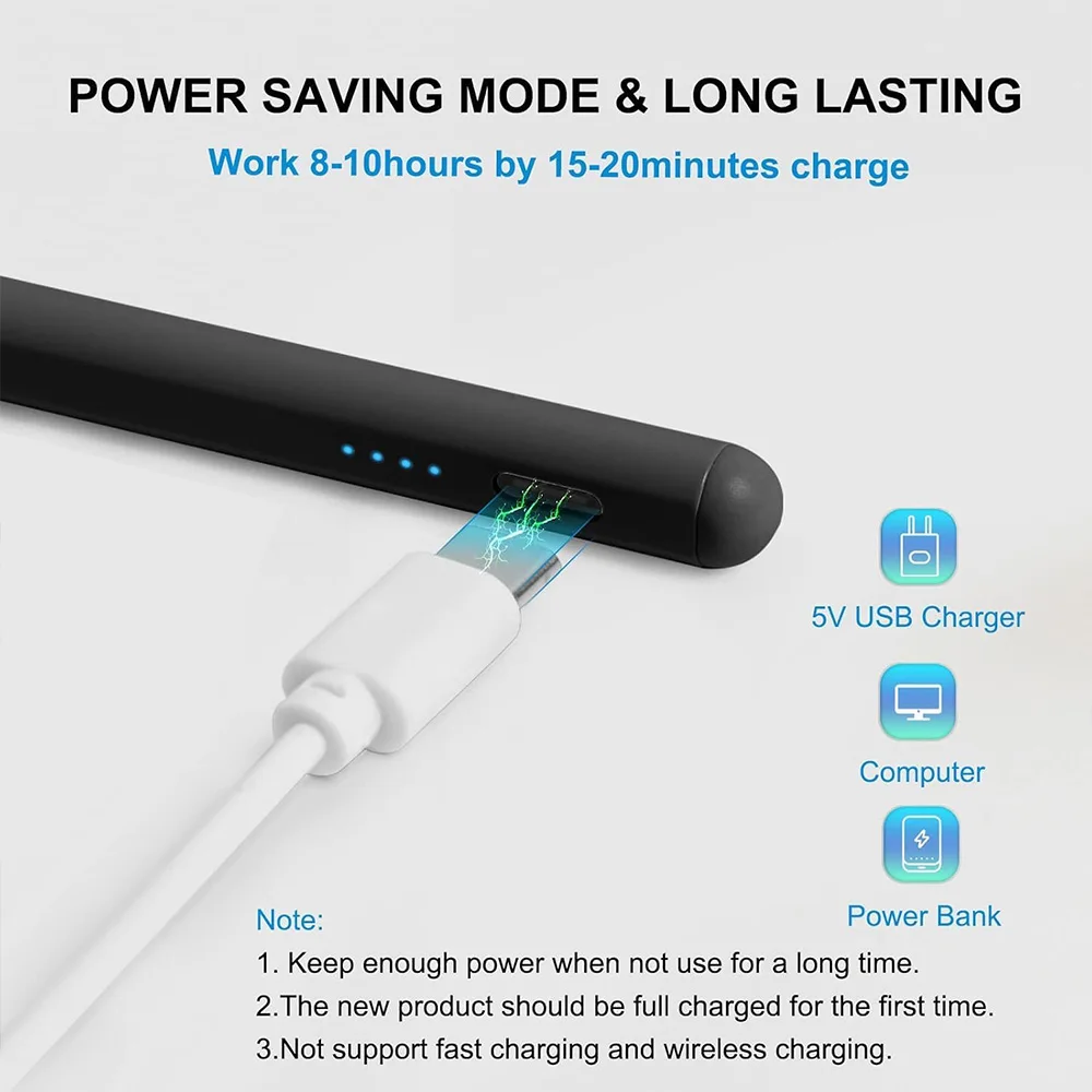 Universal Fine Tip Stylus Pen for All Android iOS Tablets Phones, Multi-Color Capacitive Pencil with No Bluetooth