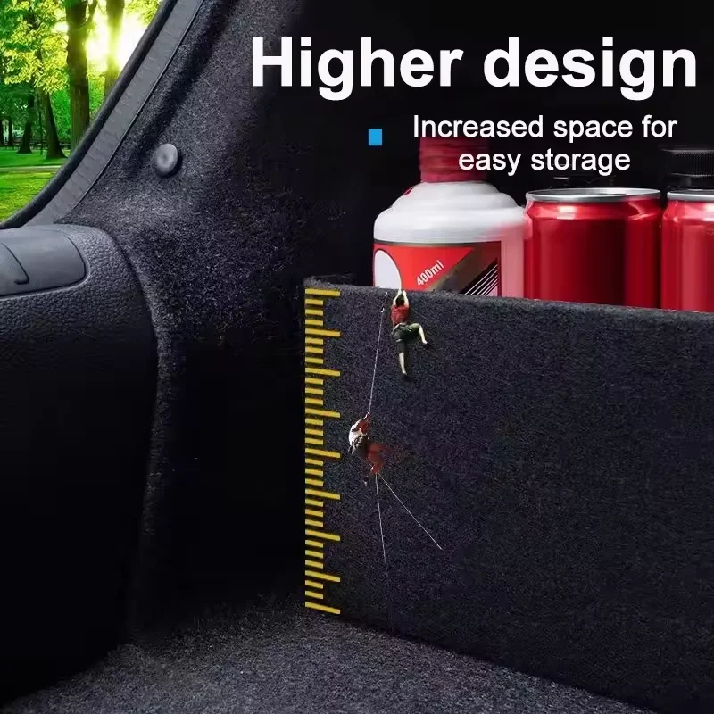 ل VW Volkswagen ID.4 X 2020 ~ 2024 2021 2022 سيارة سماكة صندوق تخزين صندوق السيارة المنظم التقسيم صندوق جانبي اكسسوارات السيارات جزء #5