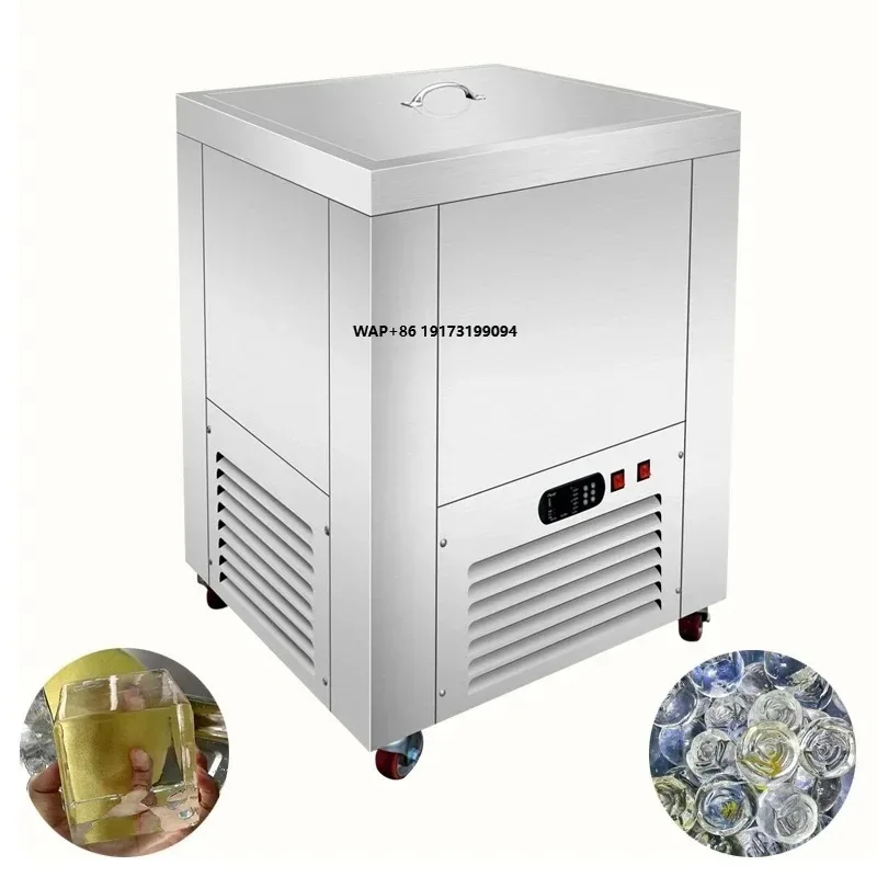 

Plant Refrigeration Equipment Customized Ice Machine Cube Maker Stainless Steel 100% Transparent Clear Ice Block Maker Machine