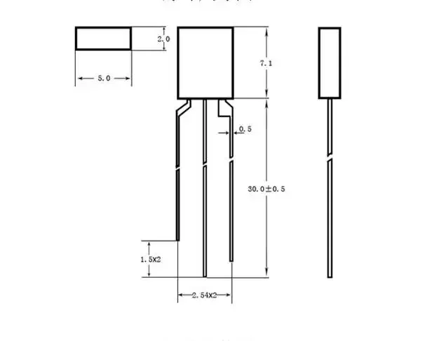 100pcs Direct Insertion 20mA 257 Square Dual Color Fog High Quality Light Emitting Diodes