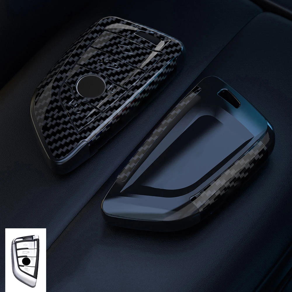 

For BMW X1 X3 X4 X5 7 Series F15 X6 F16 525 F30 G30 G11 F48 118i 218i F39 520 Carbon Fibre ABS Car Remote Key Cover Case Shell