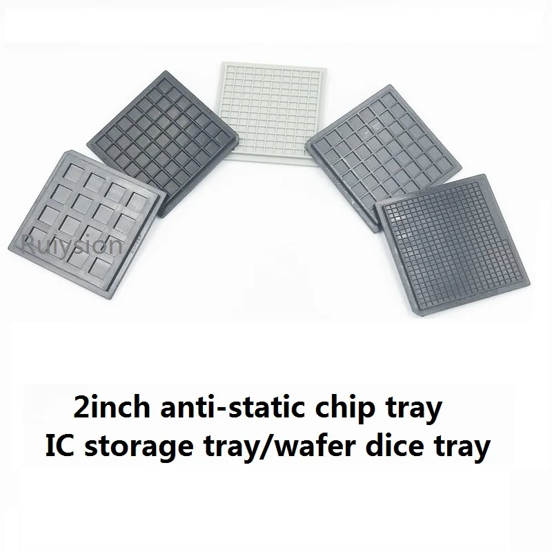 2\'\' antistatic silicon chip IC chip storage disk IC tray shockproof box waffle box CHIP TRAY