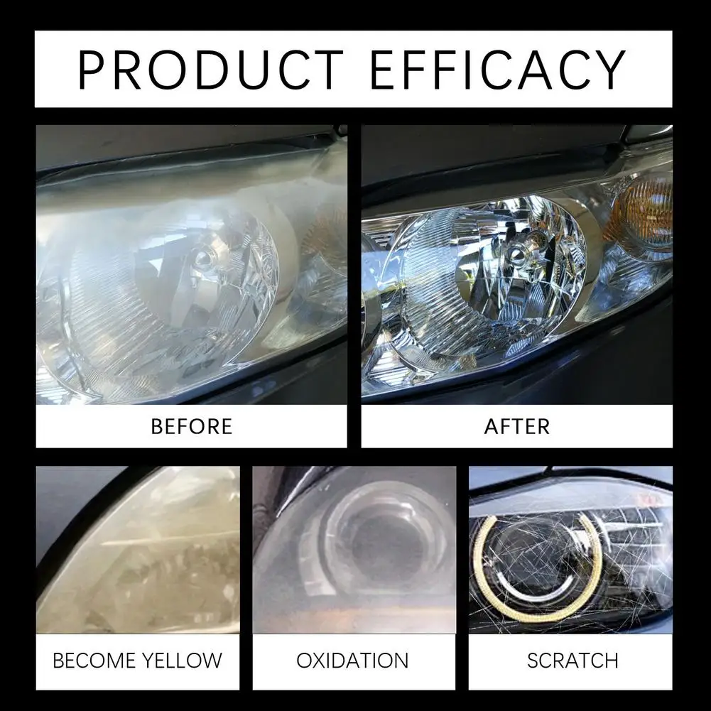 سيارة العلوي استعادة تلميع أطقم كشافات مزيل الخدش إصلاح تنظيف لصق إزالة الأكسدة المصباح البولندية السائل #4