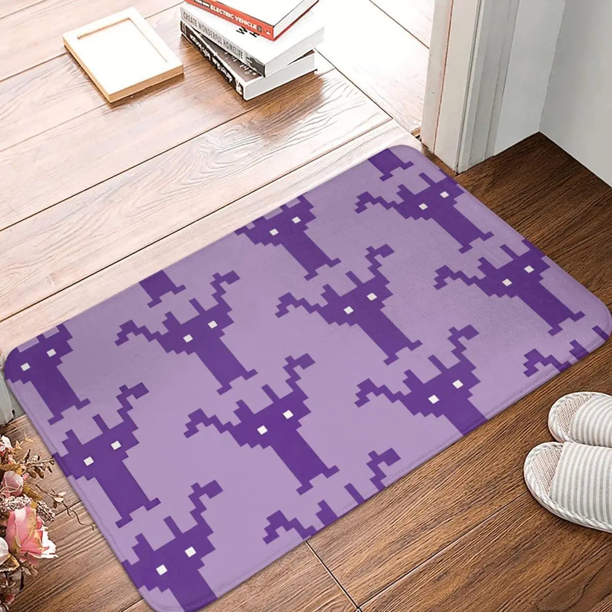 Earthbound Game Anti-Slip Doormat Bath Mat Zombie Pixel Ghost From Outer Space Balcony Carpet Welcome Rug Home Decor