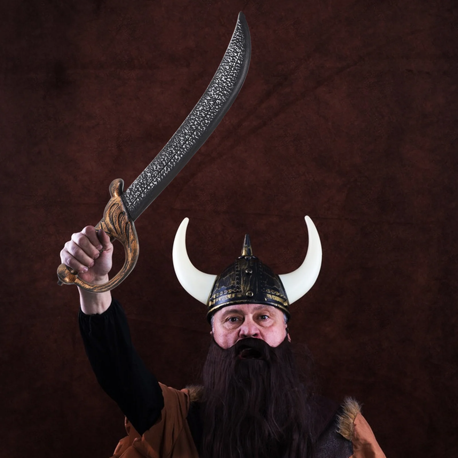 

Kids Set Plastic Props for Role Play Pirate Samurai Knight Costume Party Favors Cosplay Event Theater