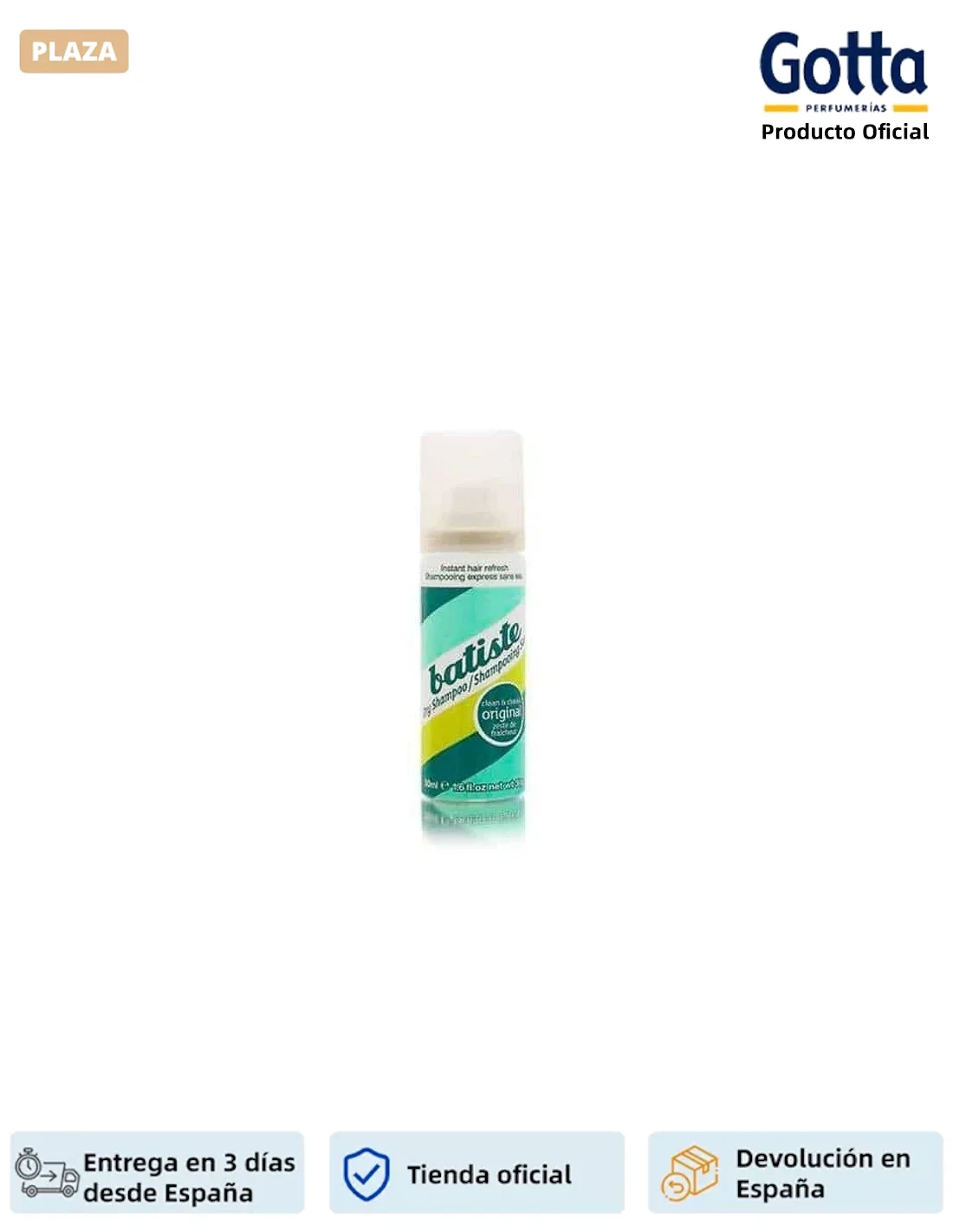 BATISTE-ORIGINAL MINI dry shampoo-50 ML-beauty and health, hair care and styling, shampoo and conditioner, shampoos-hydrated hair.