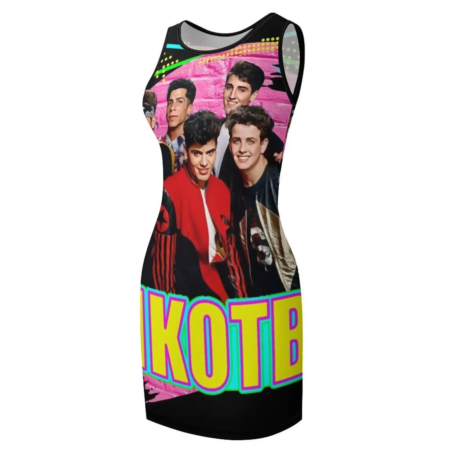 NKOTB Music Classic T-shirt senza maniche vestito estivo eleganti abiti da festa per le donne 2025 abiti estivi da donna 2025 abiti da ballo