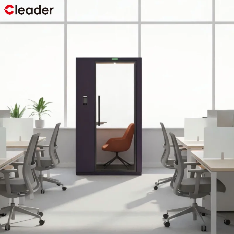 One Persons Office Tiny Furniture Single Reading Space Soundproof Phone Booth Mobile Office Pod for Office Meeting Privacy Pod