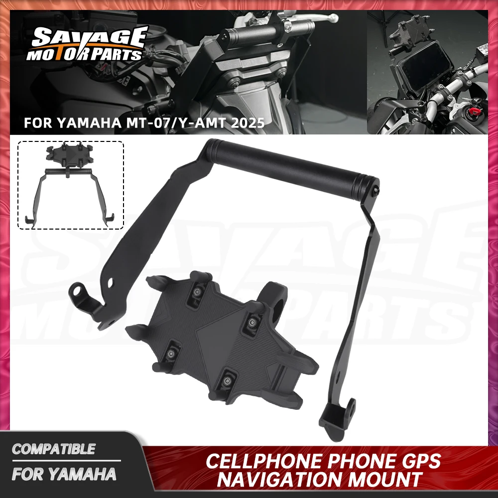 

MT07 2025 мотоциклетный стабилизатор для приборной панели, антивибрационный кронштейн для Yamaha MT-07 Y-AMT, мобильный телефон, GPS-навигатор, кронштейн, держатель