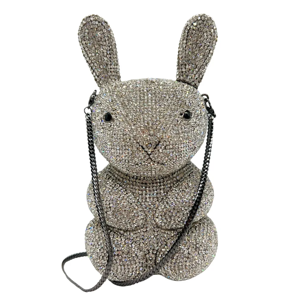 

New Rabbit Clutch Rabbit Diamond-encrusted Dinner Bag Banquet Diamond Clutch Women's Handtasche Damen Carteras Diseñador De Lujo