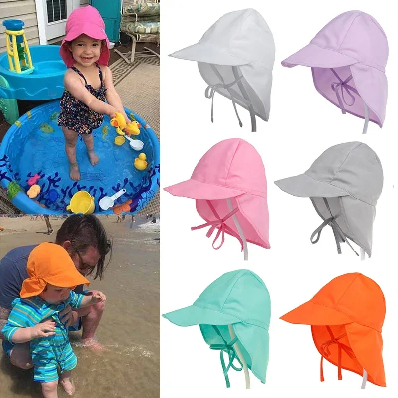 Kid Baby Summer Beach Fisherman Hats Boys Girls UV Protection Sun Hat Unisex Newborn Infant Toddler Outdoor Polyester Bucket Hat