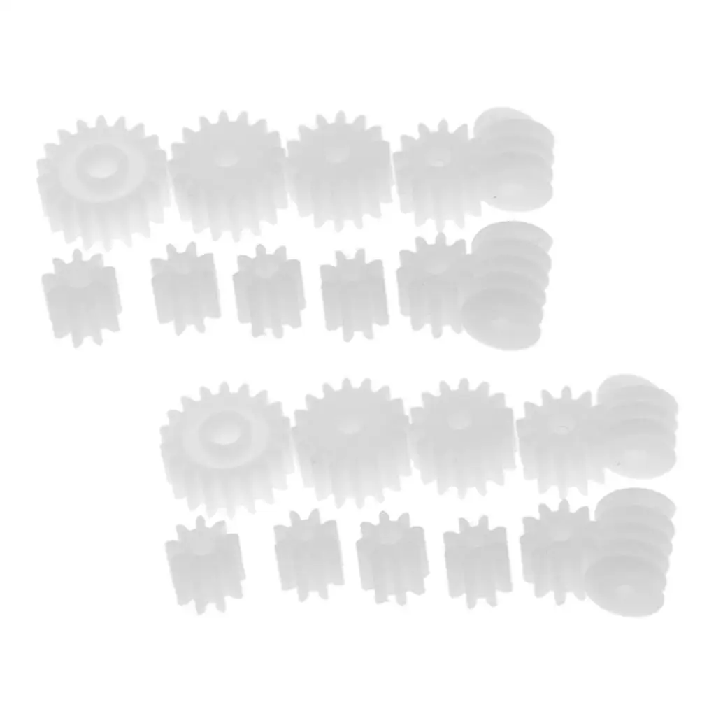 Ensemble d'engrenages en plastique universel pour les pièces et accessoires de crawler RC, la fabrication de modèles de robots et de véhicules jouets