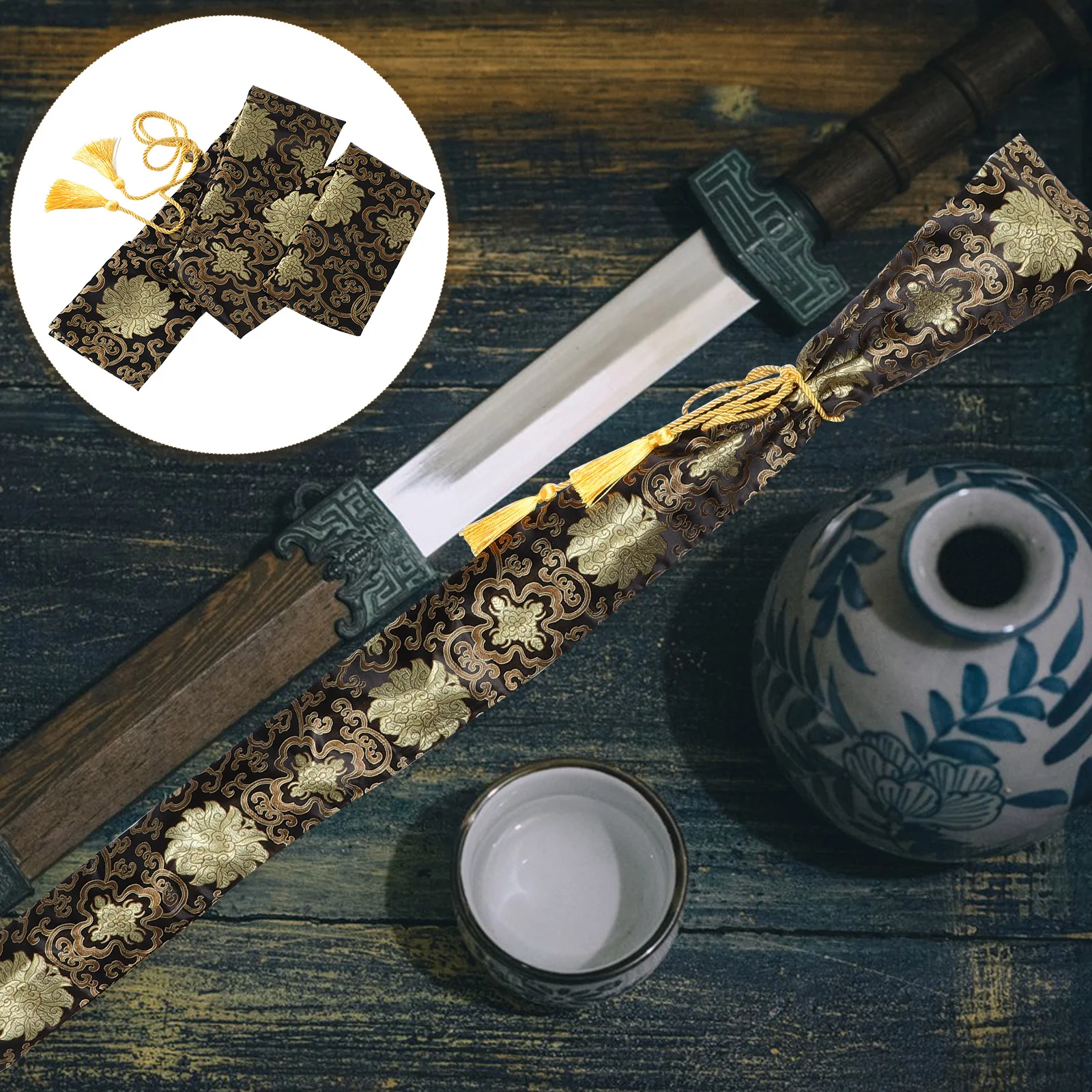 

Sword Bag Chinese Pouch Case Storage Cover Japanese Carrying Kung Fu Taichi