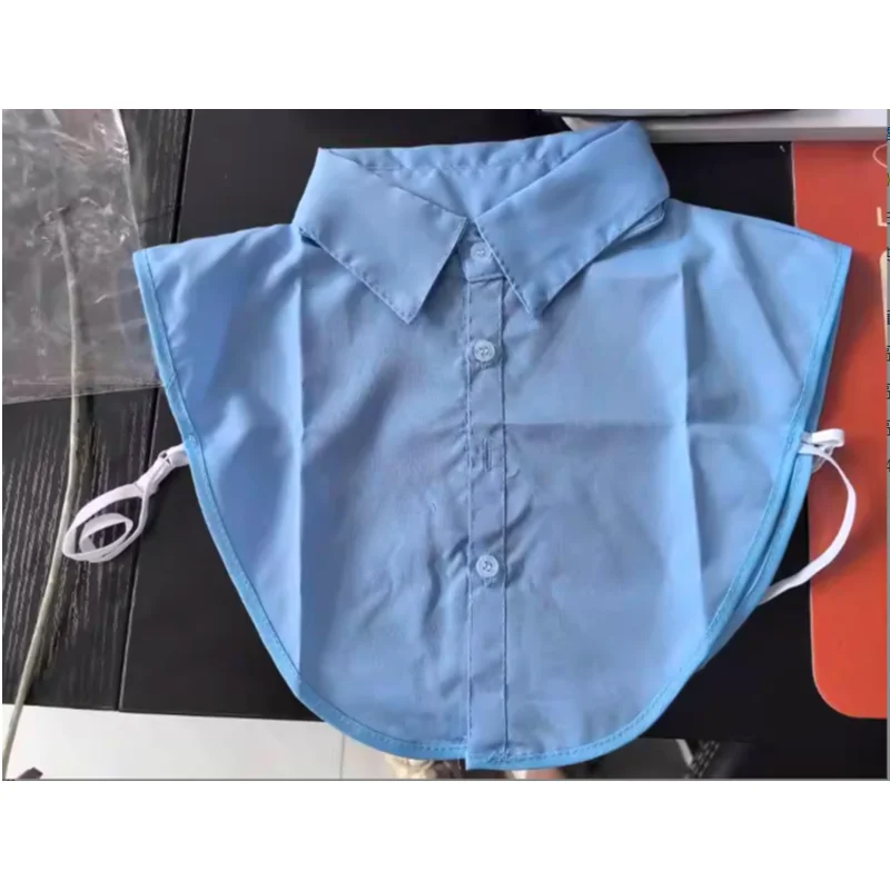 الكلاسيكية فو كاذبة طوق نصف قمصان انفصال ديكي طوق بلوزة نصف قمصان انفصال وهمية طوق للنساء #4