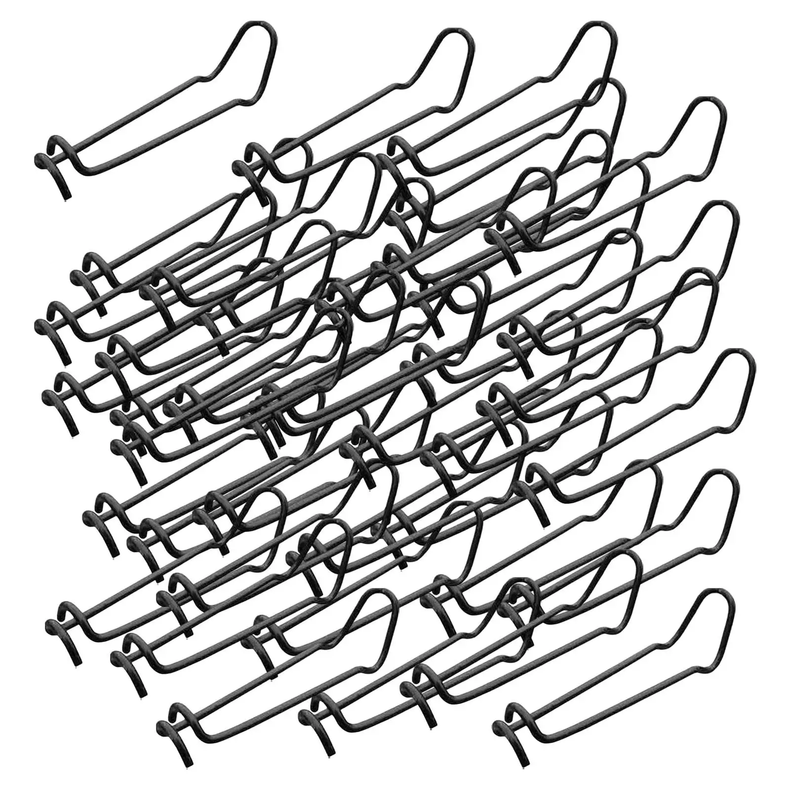 50 Pieces Plants Vines Stakes Clips Clamps Fixing Connector Steel for Tomato Vine Supporting Stems Orchard Greenhouse Garden