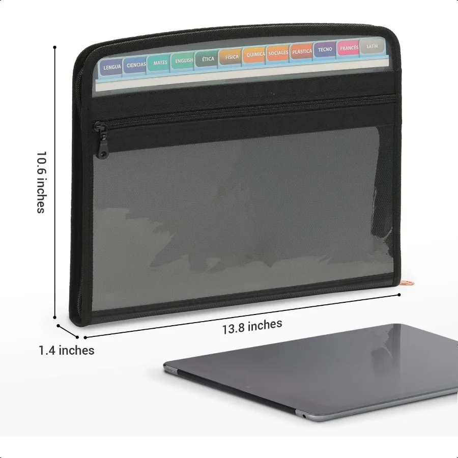 13 جيب توسيع مجلد الملفات انغلق منظم ملفات الأكورديون مع الجبهة واضحة Pounch مجلدات الملفات القابلة للتوسيع ل Documen