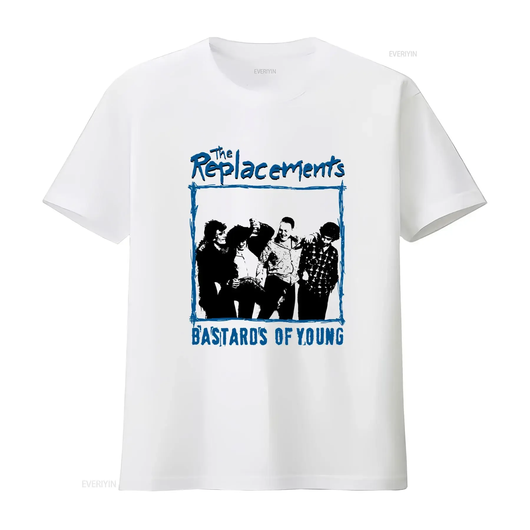 The Replacements Band Cotton T Shirt Reprint Kh4785 Bastards Of Young Design vintage Washed Comfortable streetwear Soft fashion