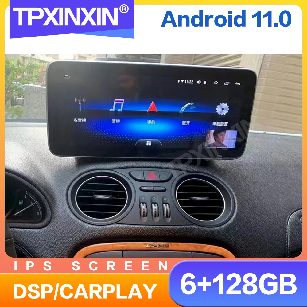 

128 ГБ Android Авторадио для Mercedes Benz SLK SL SLC Class R172 2011 + автомобильное радио CarPlay мультимедийный плеер стерео навигатор GPS