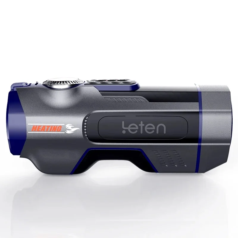 Leten 708-III التلقائي تلسكوبي المكبس ذكر الموزه المهبل كأس دمية بفرج حقيقي التدفئة يئن اللسان الجنس لعب للرجال