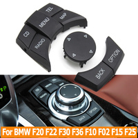Interior Car CIC IDrive Multimedia Knob Menu Buttons For BMW 1 2 3 4 5 6 7 X3 X4 F20 F22 F30 F34 F36 F10 F02 F06 F25 F15 F16