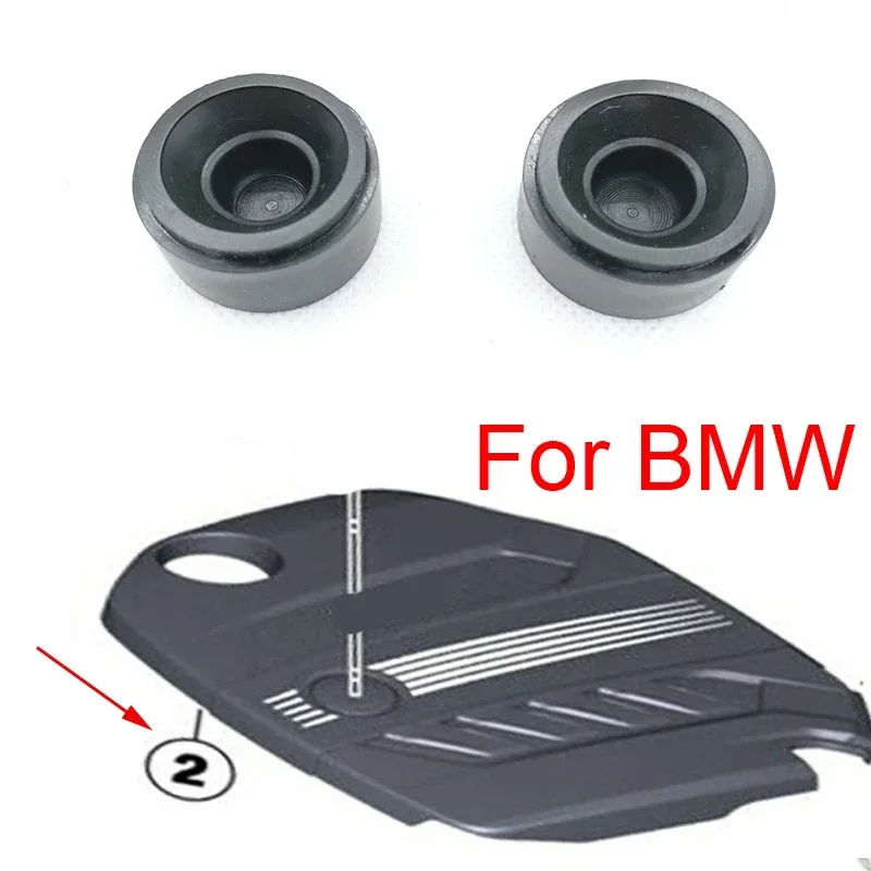 2X Engine Cover Trim Rubber Mountings For Bmw X Series E84 E83 F25 G01 F06 G02 E70 F15 G05 E71  Mini R55 R56 R57 R58 R59 R60 R61