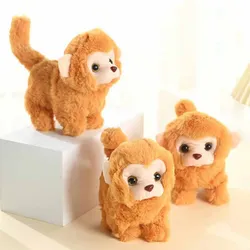 Juguetes educativos para niños, simulación de dibujos animados, mono lindo, juguetes eléctricos de peluche, cola Wagging con sonido, juguetes para mascotas, regalos de cumpleaños, nuevo