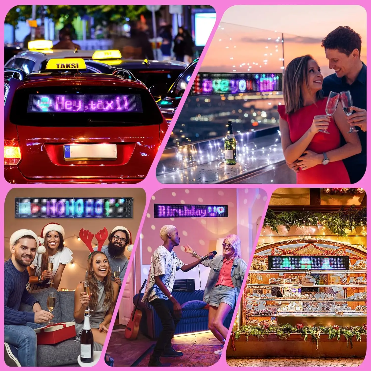 Programmable LED Matrix Panel Light Flexible Screen Display Animation Message Scrolling Sign APP Control For Shop Bar Party