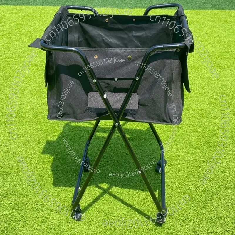 Portable Folding Storage Tennis Pickup Baseball Pick-up Cart Ball Collector Large-capacity Trolley