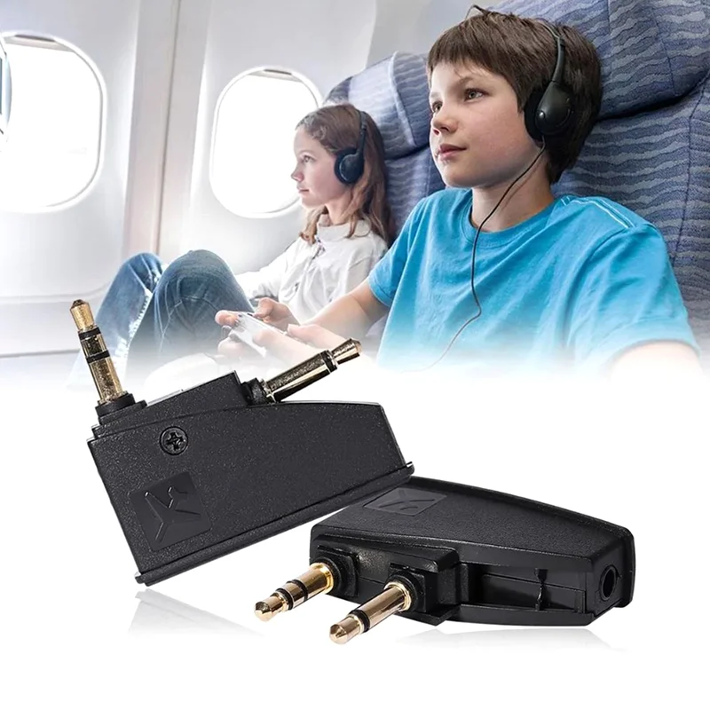 Airplane Airline Flight Stereo 3.5mm Adapter For Bose 700 QC45 QC35 QC3 QC25 QC20 QC2 QC15 OE2 OE2I AE2 AE2I AE2W Headphones