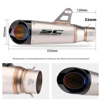 適用於川崎 Ninja Z900、本田 CB650R、Yamaha R3 的 51mm 摩托車排氣消音器管,長度 335mm。 8 最佳銷售 排氣管 z900 - №3