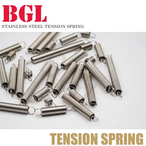 스테인레스 스틸 장력 용수철, O 후크 익스텐션, 용수철 자유 길이 30-120mm, 1.2mm, 로트당 5 개