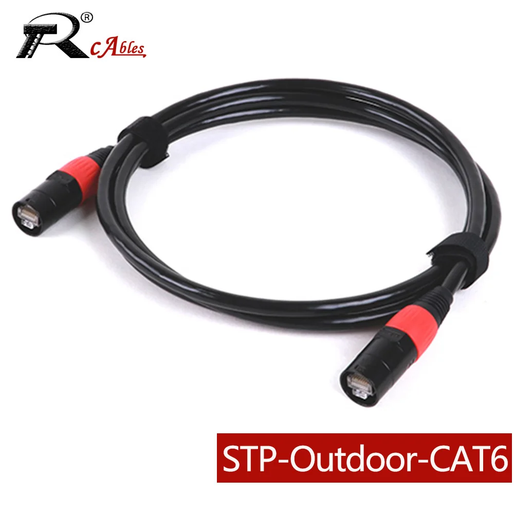 

STP RJ45 Cat6 Stage Ethernet Extension Cable,LAN Network Shield Outdoor Cable with Zinc Alloy RJ45 Connector for Pro Audio&Video