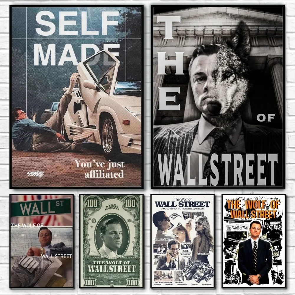 Graffiti Art Wall Street Wolf Poster Canvas Painting Art Modern Home Living Room Bedroom Bar Aesthetic Decoration Wall Art Gift