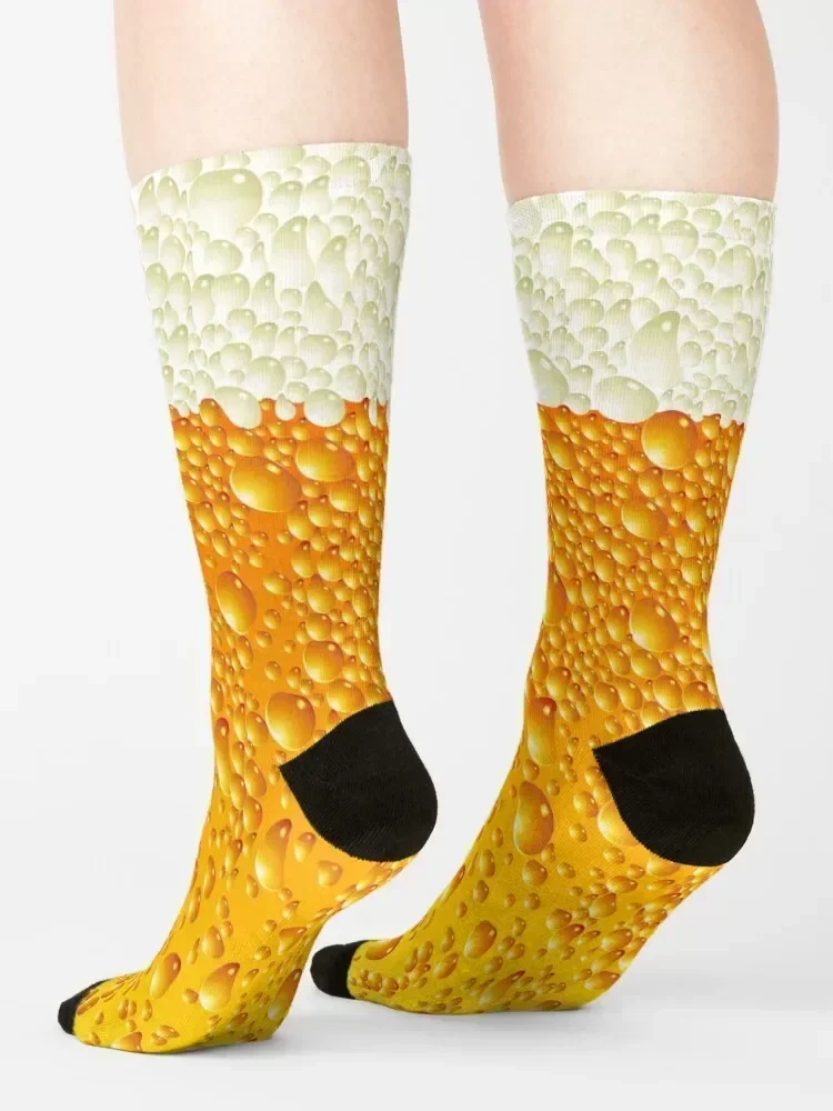 Calcetines de espuma de cerveza calcetines de regalo de Navidad al por mayor transparentes para hombres y mujeres