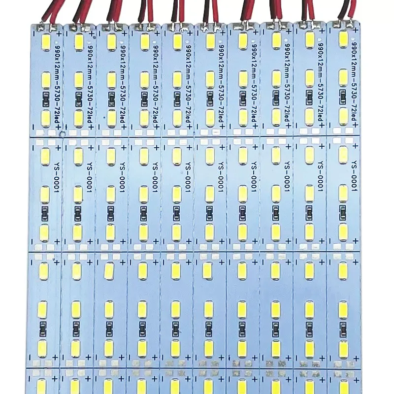 DC5V 12V 24V LED Hard Strip 5630 5730 SMD 72leds/m LED Aluminium Rigid Strips Warm Cool White 4000K Yellow Red Blue 50cm 25cm
