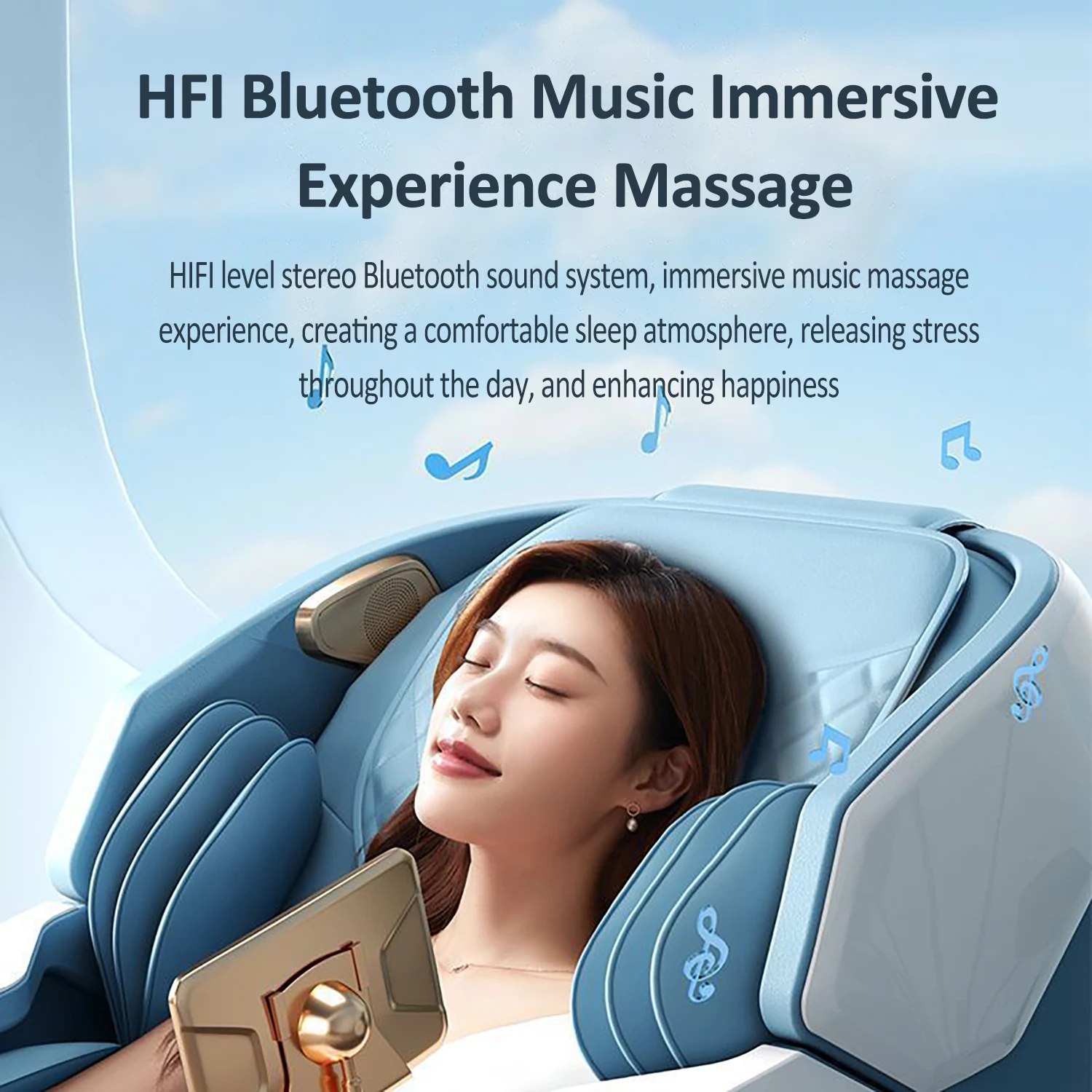 Heated Home Office Zero Gravity Massage Chair Touch Screen Luxury   SL Rail Fully Automatic Electric Kneading Shiatsu Full Body