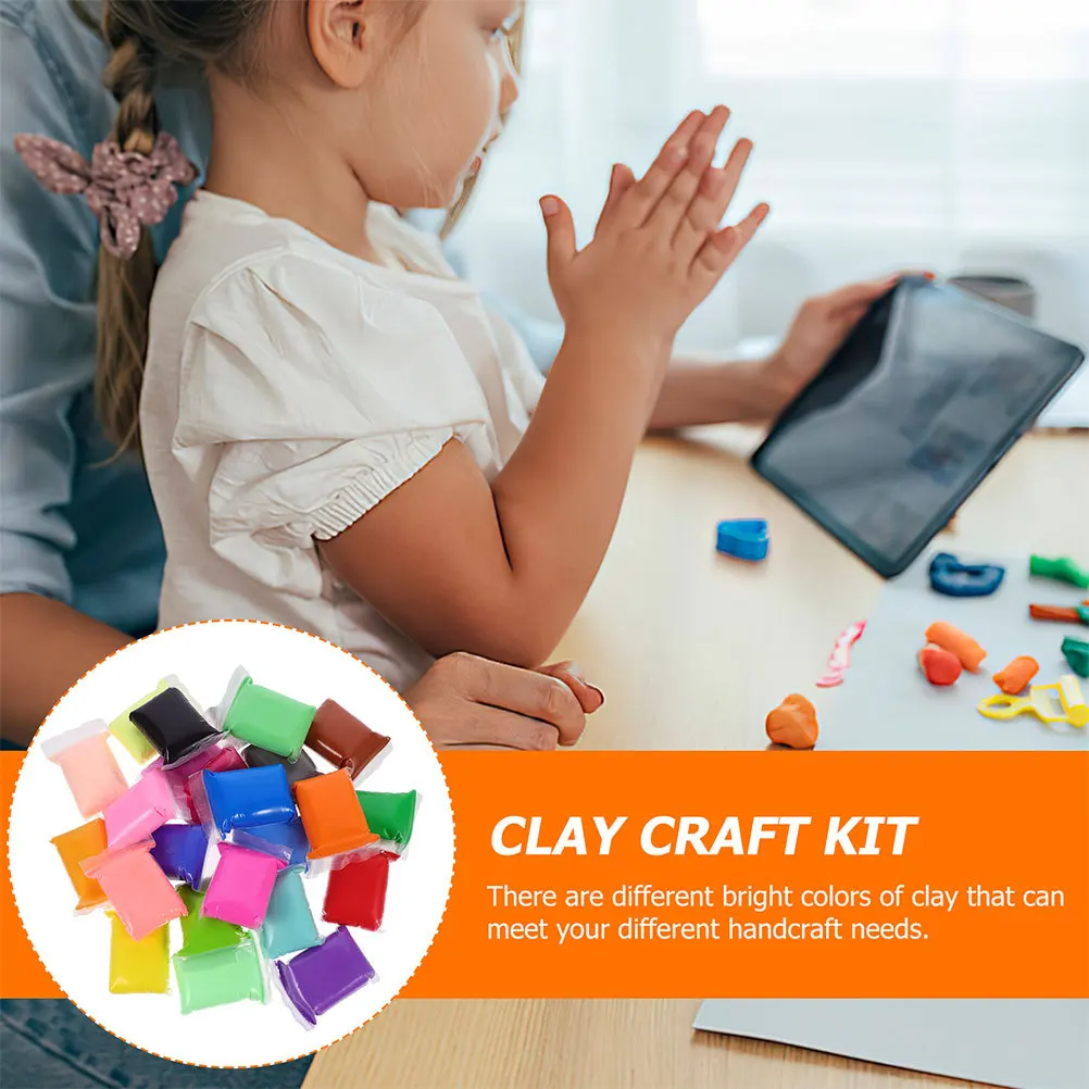 48 Stück lufttrockener Modelliermasse, weich, antihaftbeschichtet, für Kinder, DIY-Handwerk, Skulptur, kreative Kunst, Klassenzimmerbedarf, Formton für Kinder