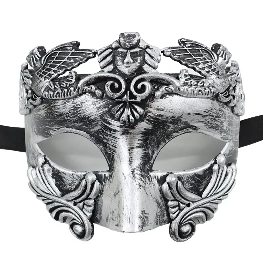 Attractive Face Cover Anti-fade Venice Ancient Greece Costume Party Men Half Face Cover Plastic Half Face Cover for Carnival