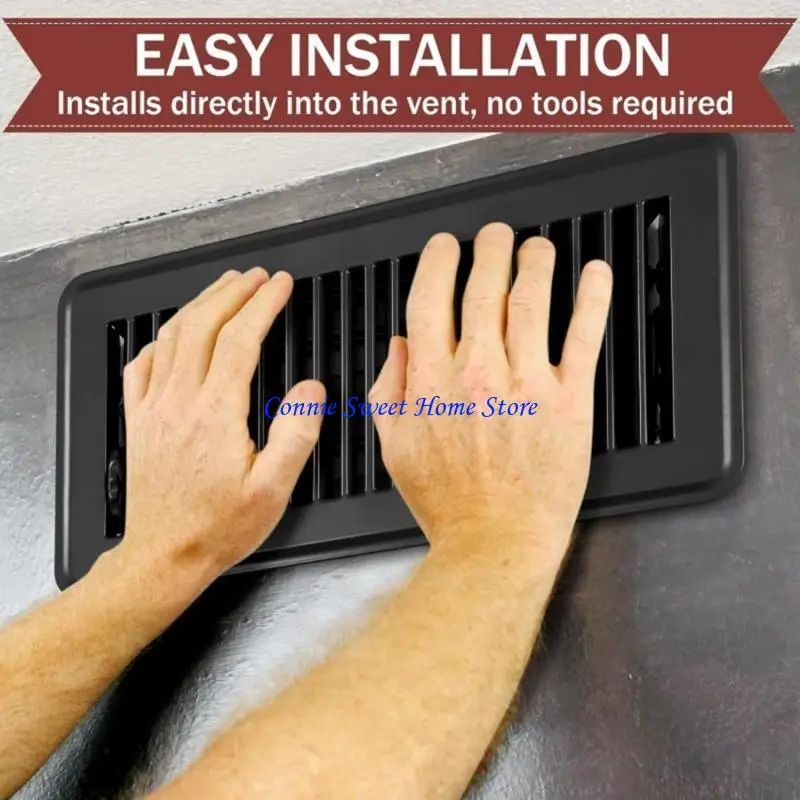 LXAF Heavy Duty Steel Floor Vent Covers Walkable Designs Air Supply Levers Rusts Resistant Register Simple Install for House