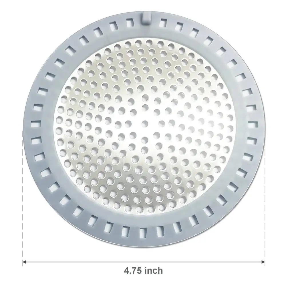 Durable Drain Hair Catcher Stainless Steel Bathroom Floor Filter Shower Trap Sewer Stopper Anti Clog Kitchen Sink Mesh Guard