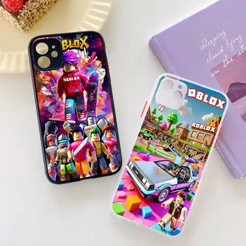 Popular Game R-Robloxs For IPhone 11 12 13 14 15 16 Pro Max Plus Matte Translucent Phone Cover