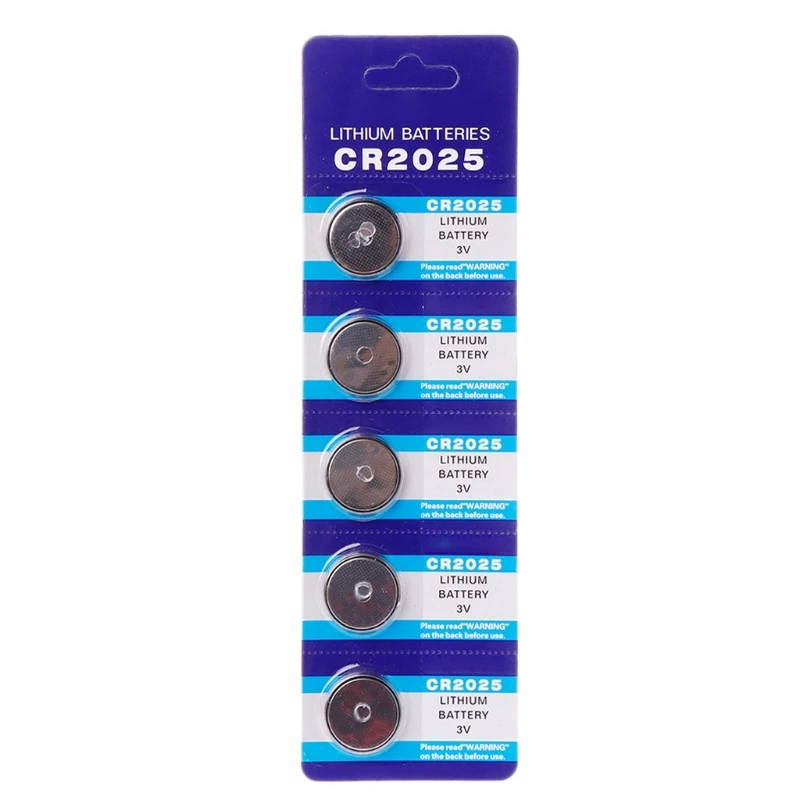 5x 3V CR2025 Lithium Button Coin Cells Batteries DL2025 BR2025 KCR2025 CR 2025 Watch Repalcement Battery