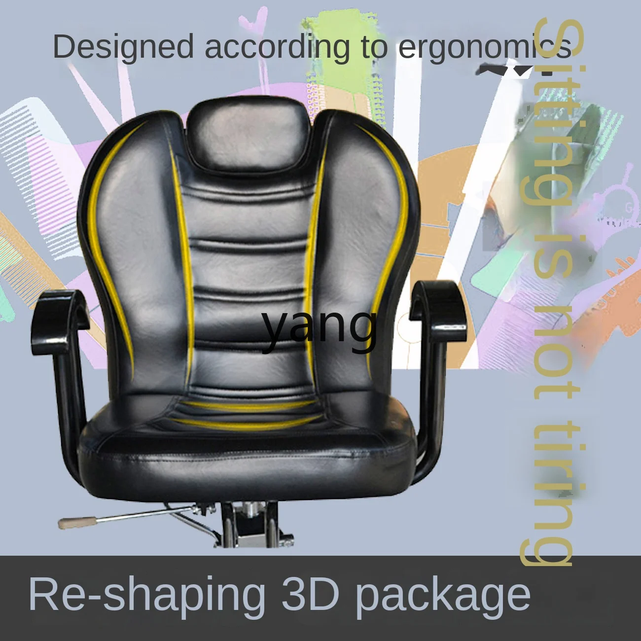 LTT  Barber  Internet Celebrity Hairdressing  Hair Salon Salon Salon Chair Shaving Hot Dyeing Oil Head Men Tattoo
