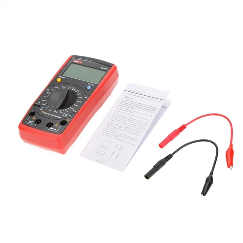 Probador de resistencia de inductancia y capacitancia, UNI-T UT601 UT603 portátil de mano, LCR, ohmímetro, medidor de diodo/Transistor, prueba LCD