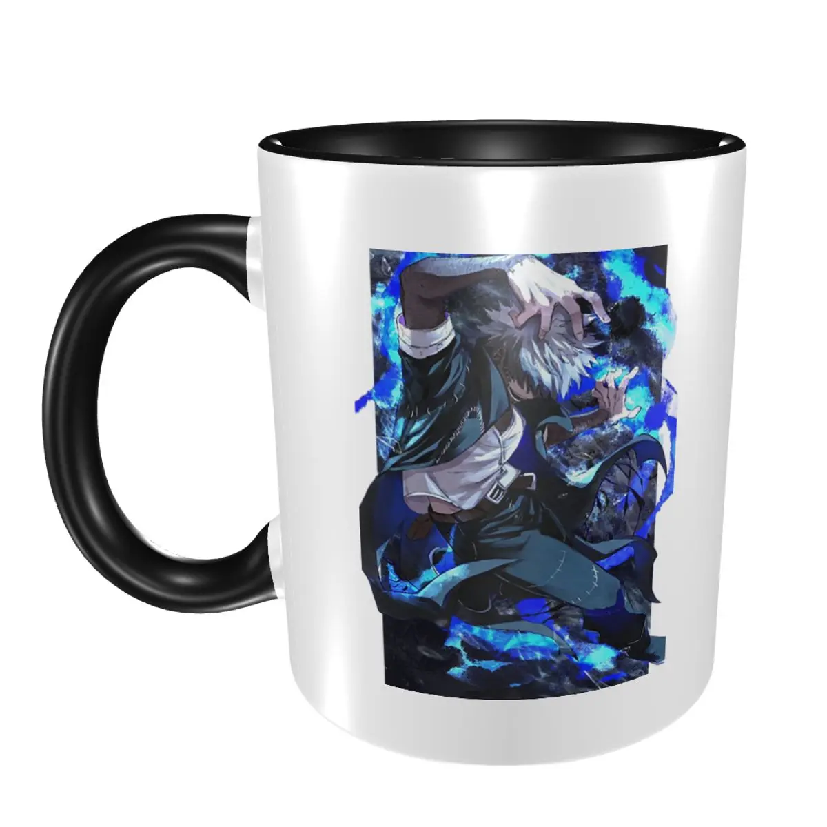 

Кружка My Hero Academia Dabi Anime Manga MHA Blueflame, забавные керамические кофейные чашки, чайные кружки, чашка для молока, посуда для напитков, подарок для друзей