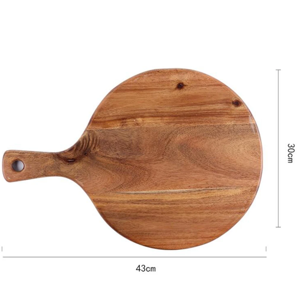 

Wooden Pizza Board Round Tray 11Inches Safe Eco Friendly Storage Trays Cutting Pine Non Traditional Design
