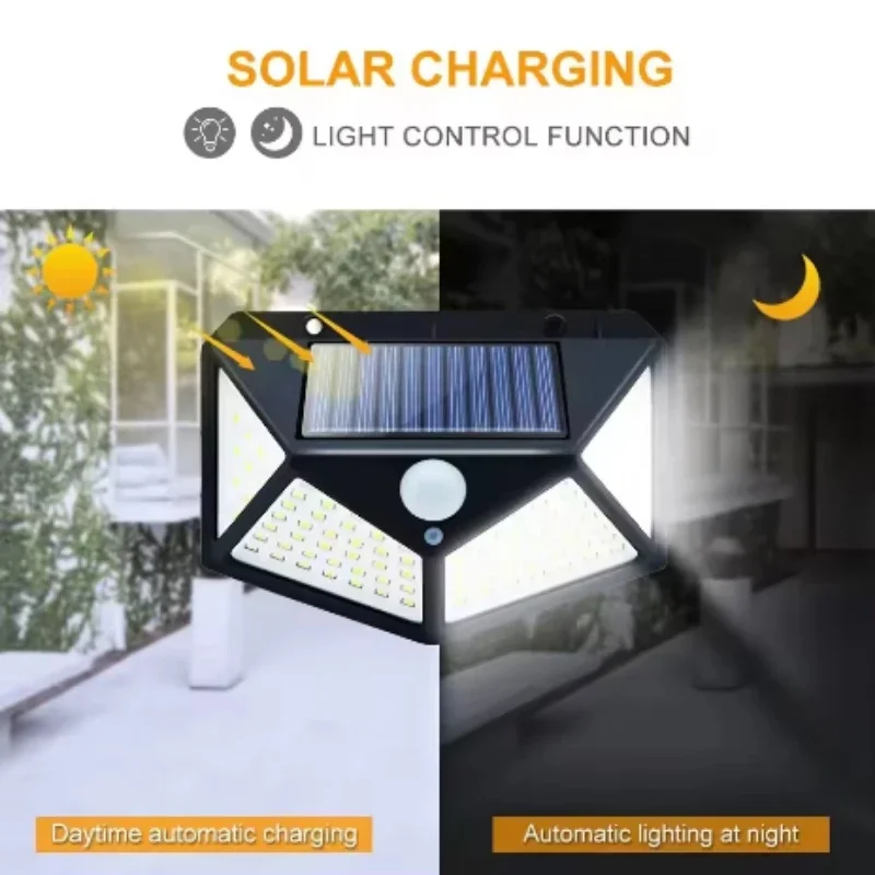 Multifunctional Solar Wall Lamp Led Solar Light Human Body Sensor Light Outdoor Waterproof Garden Courtyard Street Wall Lights
