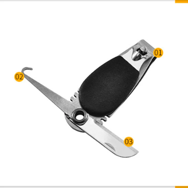 Multifunctional Stainless Fishing Pliers, Hook Remover Line Cutter Knot Picker Hook Sharpener for Saltwater Lure Fishing Tackle